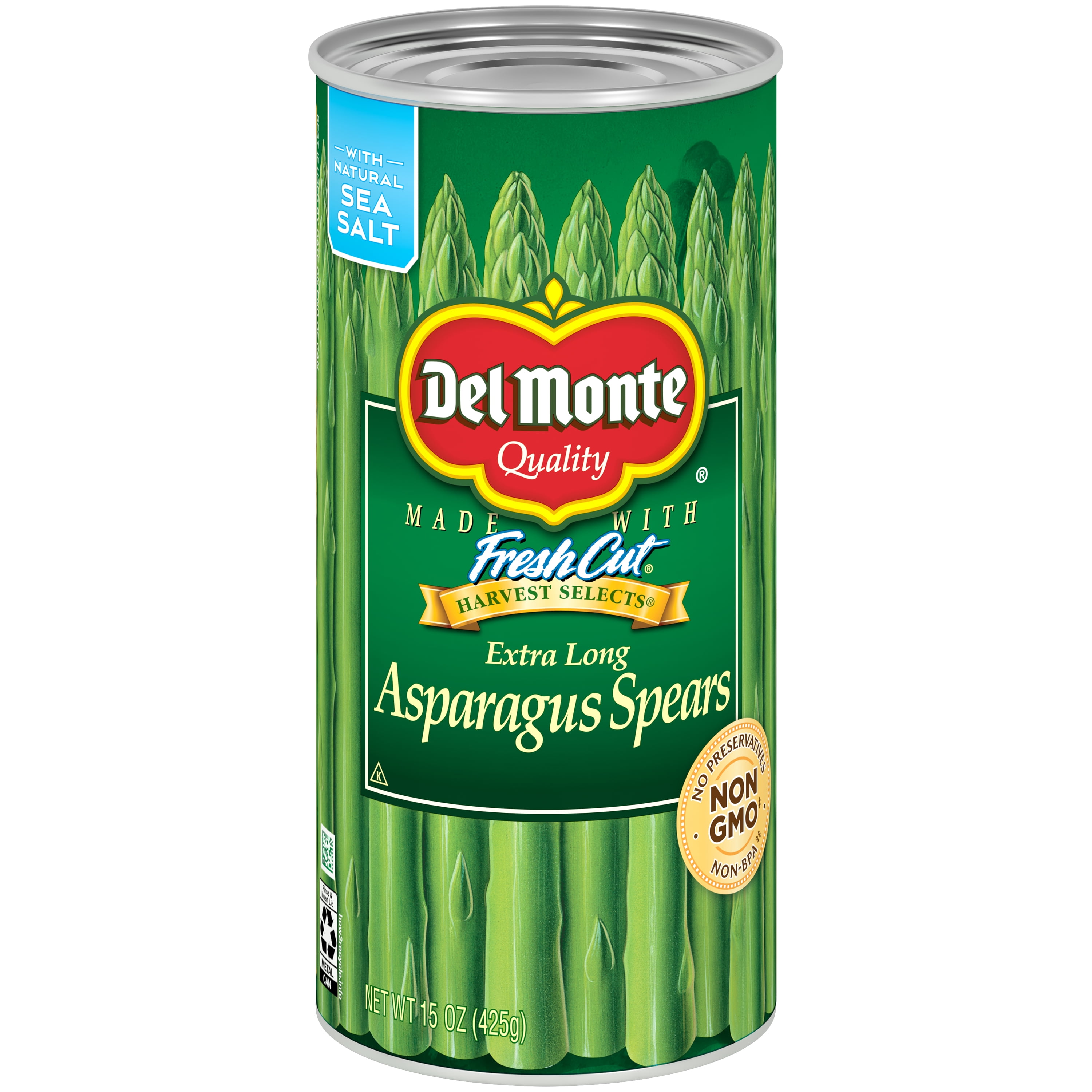 Del Monte Asparagus Spears, Canned Vegetables, 15 oz Can