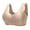 10#Beige, variant on Front Closure Bras for Women No Underwire Padded Wireless Comfort Full Coverage Bra Seamless Mastectomy Bras