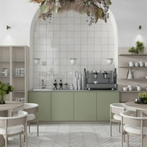 Cadence 8x8 Cloud White Porcelain Zellige Square Wall and Floor Tile (12.49 sq ft/case) - 29 Pack