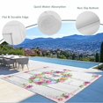 thumbnail image 3 of Spring Easter Outdoor Rug for Patio/Deck/Porch, Non-Slip Large Area Rug 5 x 7 Ft, Watercolor Eggs Tulips Flower Wreath Wood Gray Indoor Outdoor Rugs Washable Area Rugs, Camping Rug Carpet Runner, 3 of 8