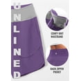 thumbnail image 3 of BALEAF Women's 7" Athletic Long Running Shorts Workout Gym Quick Dry Hiking Shorts High Waisted Zipper Pocket Purple XL, 3 of 6