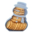 thumbnail image 6 of HCBY Christmas Tree Snowman Snowflake Snack Box Set with Lid, Holiday Themed Cookie & Candy Storage Container for Parties, Ornament Organizer, Plastic Serving Tray(C,11.8"x9.84"x1.97"), 6 of 8