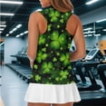 thumbnail image 6 of Uorisanigo St. Patrick's Leaf Womens Golf Shir Fashion Sleeveless Athletic Polo Workout Tops for Women Versatile Quarter Zip Pullover Comfortable Workout Tank Tops Size 2XL, 6 of 7