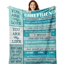 to My Girlfriend Blanket 50"x60", Girlfriend Gifts, Birthday Gifts for Girlfriend from Boyfriend, i Love You Gifts for Her, Gifts for Girlfriend, Valentine''s Anniversary Romantic Gifts for Her