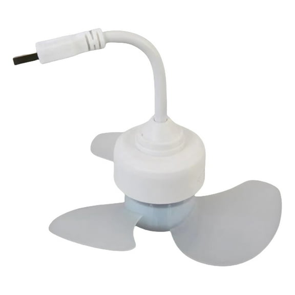 HBASD Led Mini Ceiling Fan Light 3 Blades Light Bulb Fan Usb Powered Small Fan Lamp Daily Lighting Supplies