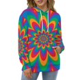 thumbnail image 1 of Infinite Flower Oversized Hoodie Women Drawstring Sweatshirts Personality Loose Hooded Sweatshirt Fashion Floral Flower Endless, 1 of 5