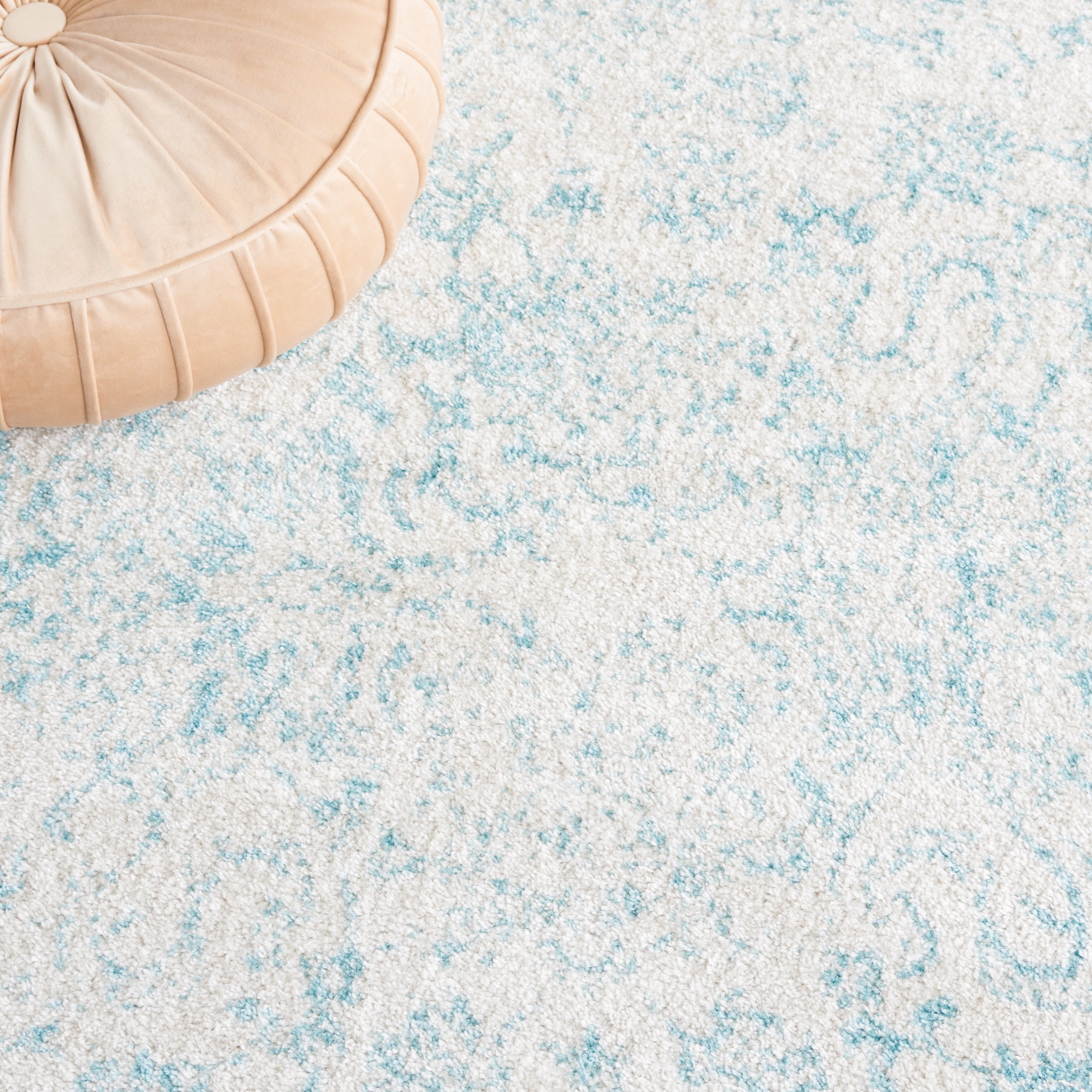 Safavieh Adirondack Wyatt Traditional Distressed Area Rug, Ivory/Light Blue, 2' x 3'