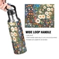 thumbnail image 4 of Yayeee 20oz Insulated Water Bottle Double Wall Stainless Steel with Flip Straw Lid, Floral Garden, 4 of 7