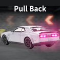 thumbnail image 2 of Ymhat Toy Cars 1/32 Dodge Challenger Coches de Juguete de Metal Fundido a presión Coche de Juguete Hellcat con Sonido y luz Coche Hellcat extraíble para niños y niños de 3 años o más, 2 of 5