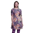 thumbnail image 1 of Bimba Kurtis Indiennes Courtes pour Femmes Tunique Imprimée Chemise à Manches Roulées, 1 of 6