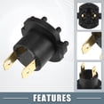 thumbnail image 3 of Unique Bargains Headlight Headlamp Bulb Socket Adapter B28V-51-0A3 B28V-51-0A3A for Mazda 3 2004-2009 Black (Set of 2), 3 of 6