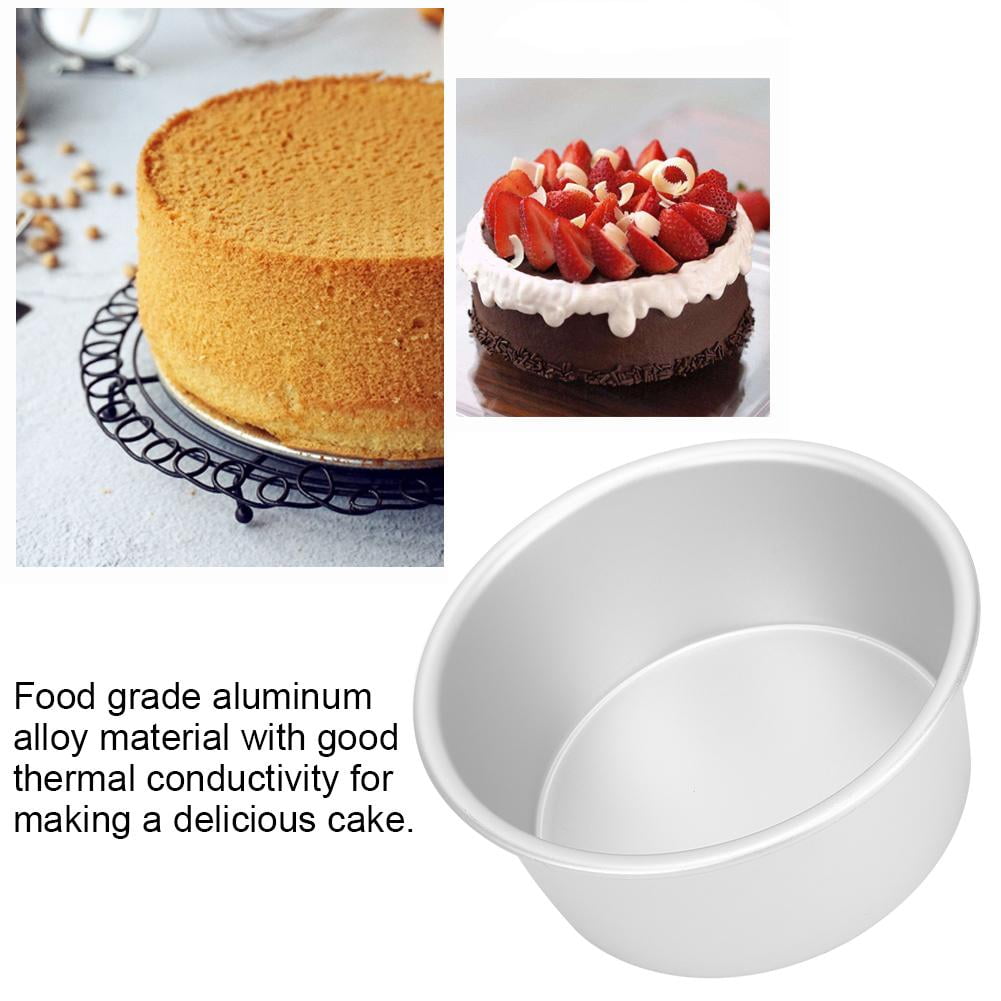 TOPINCN Cake Mould,Household Aluminum Round Cake Mould DIY Baking Mold