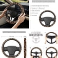 thumbnail image 3 of Jeiento Duck Camo Car Seat Cover Full Set with Steering Wheel Cover Seat Belt Strap Pads Armrest Pad Coasters Keychain Lipstick Holder 13 PCS Automobile Accessory Interior Decor, 3 of 9