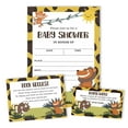 thumbnail image 4 of Inkdotpot Set Of 30Jungle Animals Baby Shower Invitations-Diaper Raffle Tickets And Baby Shower Book Request Cards Gender Neutral Invites Its A Boy Its A Girl, 4 of 8