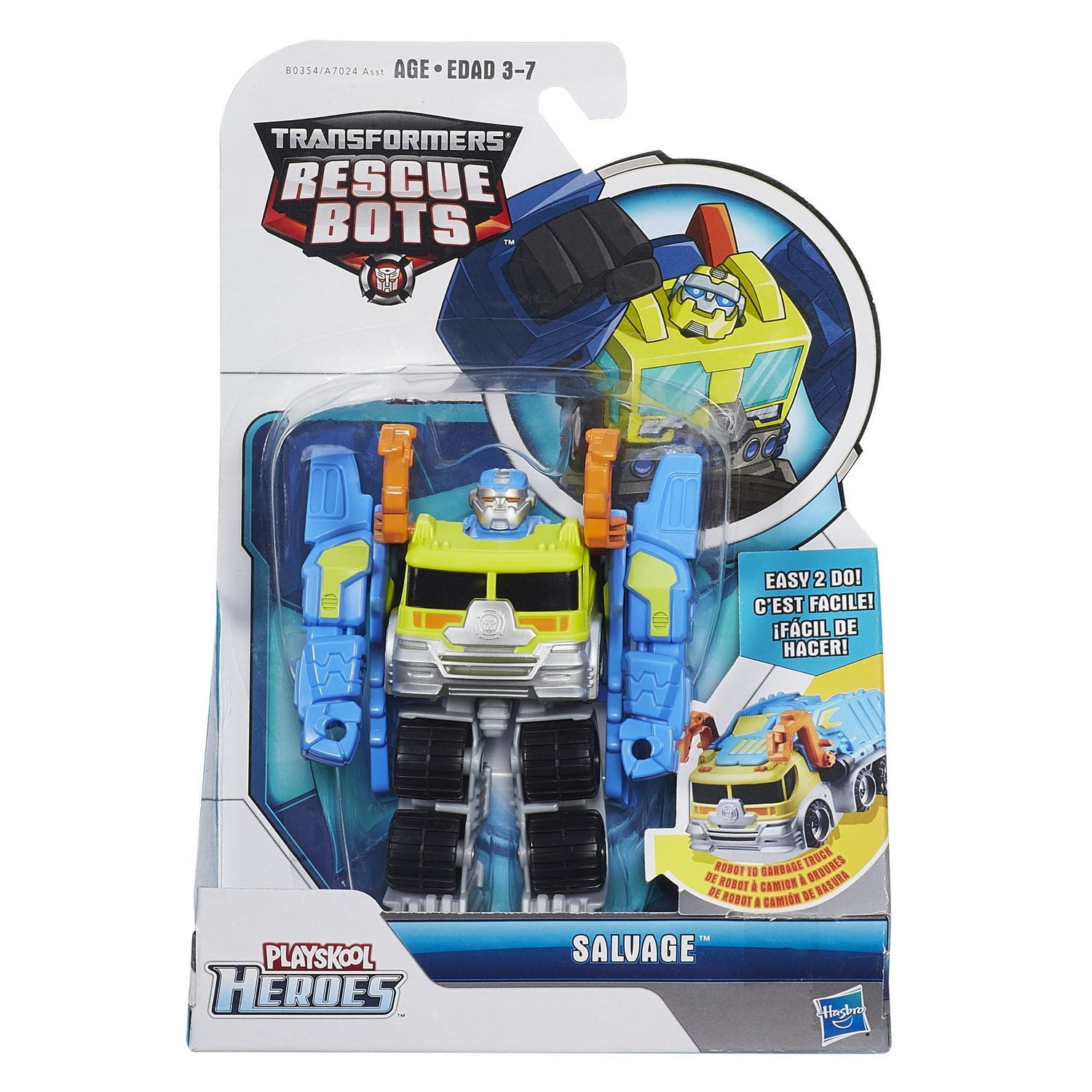 Playskool Heroes Transformers Rescue Bots Salvage Figure Walmart
