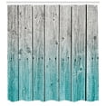 thumbnail image 3 of Ambesonne Rustic Shower Curtain, Digital Wood Panels, 69"Wx70"L, Pale Blue Grey, 3 of 3