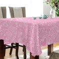 thumbnail image 4 of Coolnut Hearts Pattern Pink Fabric Square Tablecloth - Waterproof and Wrinkle-Resistant Table Cloth 54x54 Inch Table Cover for Indoor & Outdoor Dining House Decor, 4 of 7