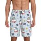 thumbnail image 1 of Fotbe Swimming Shark Pantalones Cortos de Pijama para Hombre, Ropa de Dormir, Pantalones de Pijama Cortos para Hombre-3X-Large, 1 of 6