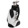 thumbnail image 3 of Mini soporte para bolígrafos de golf con bolígrafo para decoración de escritorio, regalo de golf para fanáticos de amigos golfistas, blanco y negro, 3 of 10