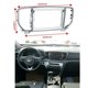 thumbnail image 2 of Kit de molduras de panel de DVD para automóvil de 9 pulgadas de byncg para KIA KX5 (SPORTAGE R) 2016-2017 Adaptador de montaje de audio de panel de doble DIN Marco de panel, 2 of 4