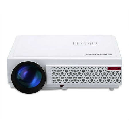 Excelvan LED 96+ Native 1280*800 support 1080p Led Projector White US