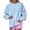 1-Light Blue, variant on Arlun Womens Oversized Cute Floral Crewneck Sweatshirts Drop Shoulder Long Sleeve Casual Pullovers 2026 Fall Winter Cute Preppy Printed No Hood Sweatshirt for Daily Wear 1-White XL