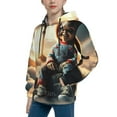 thumbnail image 2 of Saiise Unisex Kids Chucky Q Sweatshirt Boys Girls Hooded Kangaroo Pocket Pullover Hoodies-Medium, 2 of 7