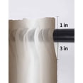 thumbnail image 6 of Brown White Ombre Tier Curtains 45 Inch Length,Sheer Curtains for Bedroom Living Room Window Vintage Minimalist Country Gradient Small Half Window Kitchen Curtains & Drapes 27.5"x45" 2 Panels, 6 of 6