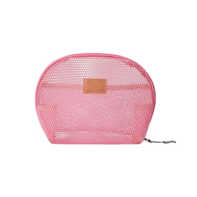 Kyursd Summer Home/Kitchen Organizers and Storage Special Offer!Cosmetic Bag Portable Mesh Travel Wash Bag Transparent Storage Bag Small Bag Cosmetic Brush Bag Storage Bag Pool Organizer