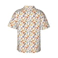 thumbnail image 3 of Daiia Retro Floral Hawaiian Shirt for Men Gentle Cotton Regular Short Sleeve Casual-3X-Large, 3 of 9