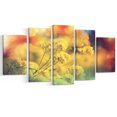 thumbnail image 2 of Fond de Petites Fleurs Jaunes - Grande Impression sur Toile, 2 of 3