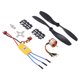 thumbnail image 5 of Motor Sin Escobillas, Kit De Motor Sin Escobillas Fácil De Instalar A2212 10T 30A 1400KV Controlador De Velocidad Eléctrico Para 550 RC Quadcopter Para Helicóptero De 4 6 Ejes, 5 of 7
