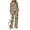 Camouflage Dinosaur Print, variant on Halloween Golf Checker Pattern Women's 2 Piece Outfits, Sweat Track Suits Lapel Lounge Set Oversized Mock Neck Sweatsuits for Fall Business