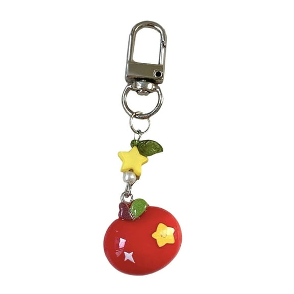 AOOOWER Handmade Apples Keychain Charm for Craft Enthusiasts and Gifts Seekers