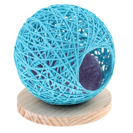 Rat Hamster , Warm Small Cage Nest, Squirrel Hedgehog Chinchilla Rabbit Guinea ,Hamster Accessories Blue S