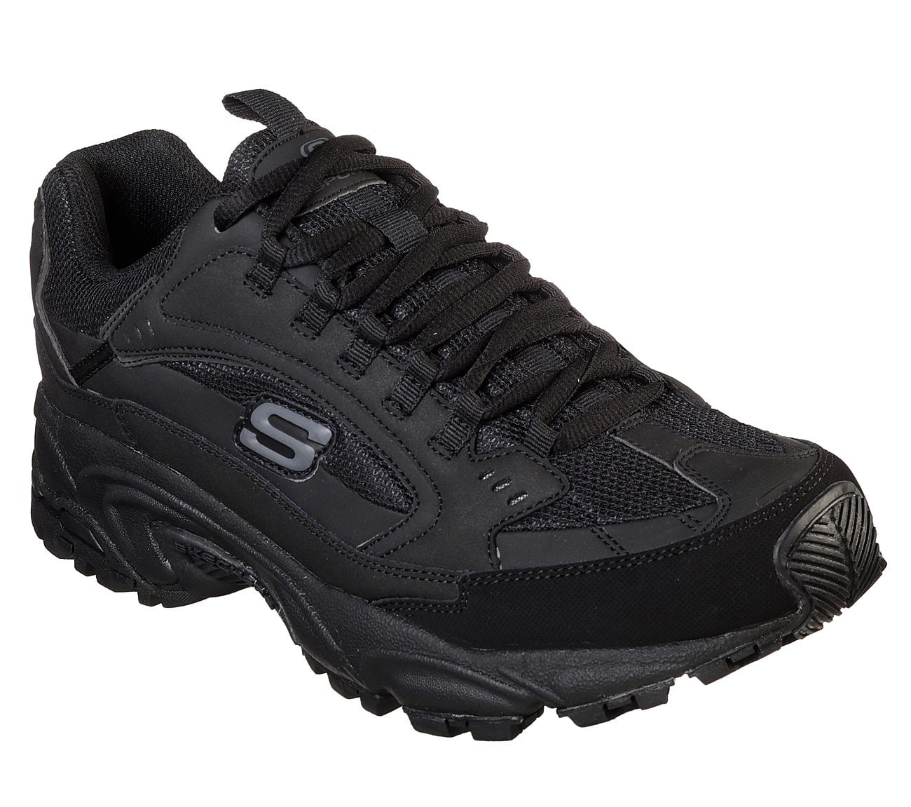 metalen Expliciet Bedrijfsomschrijving Skechers Sport Men's Stamina Nuovo Cutback Lace-Up Sneaker, Black/Black, 7  M US - Walmart.com