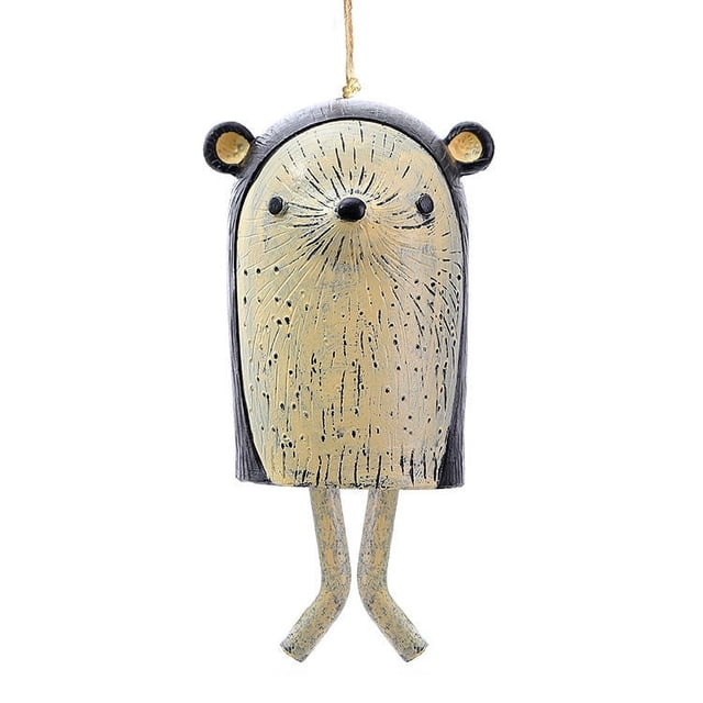 Campanas de Viento Bohemias, Decoración de Jardín con 8 Animales, Artesanía de Resina para Patio, Porche y Terraza - Set de Regalo con Sonido Armonioso