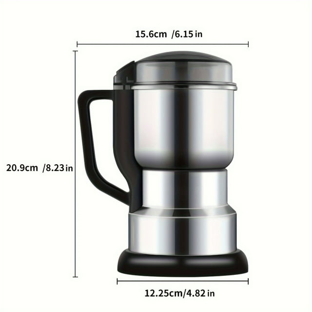 DEBGFS 400g/400ml/14oz Lalayuan Electric Coffee Bean Grinder - Powerful 300W Motor 10s Fast Grinding 4-Blade Stainless Steel Wet&Dry Food Processor One-Button Control Deepen Grind Ch