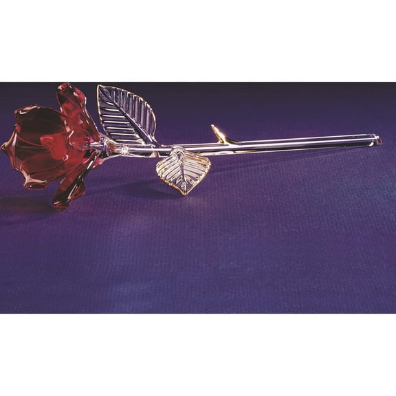 Fashion Red Rose Glass Figurine Made In China gl863