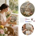 thumbnail image 2 of Embroidery for Beginners Rabbit Pattern DIY Craft with 15cm Like Embroidery Scissors Threads & Needles Hand Sewing for Home, 2 of 8