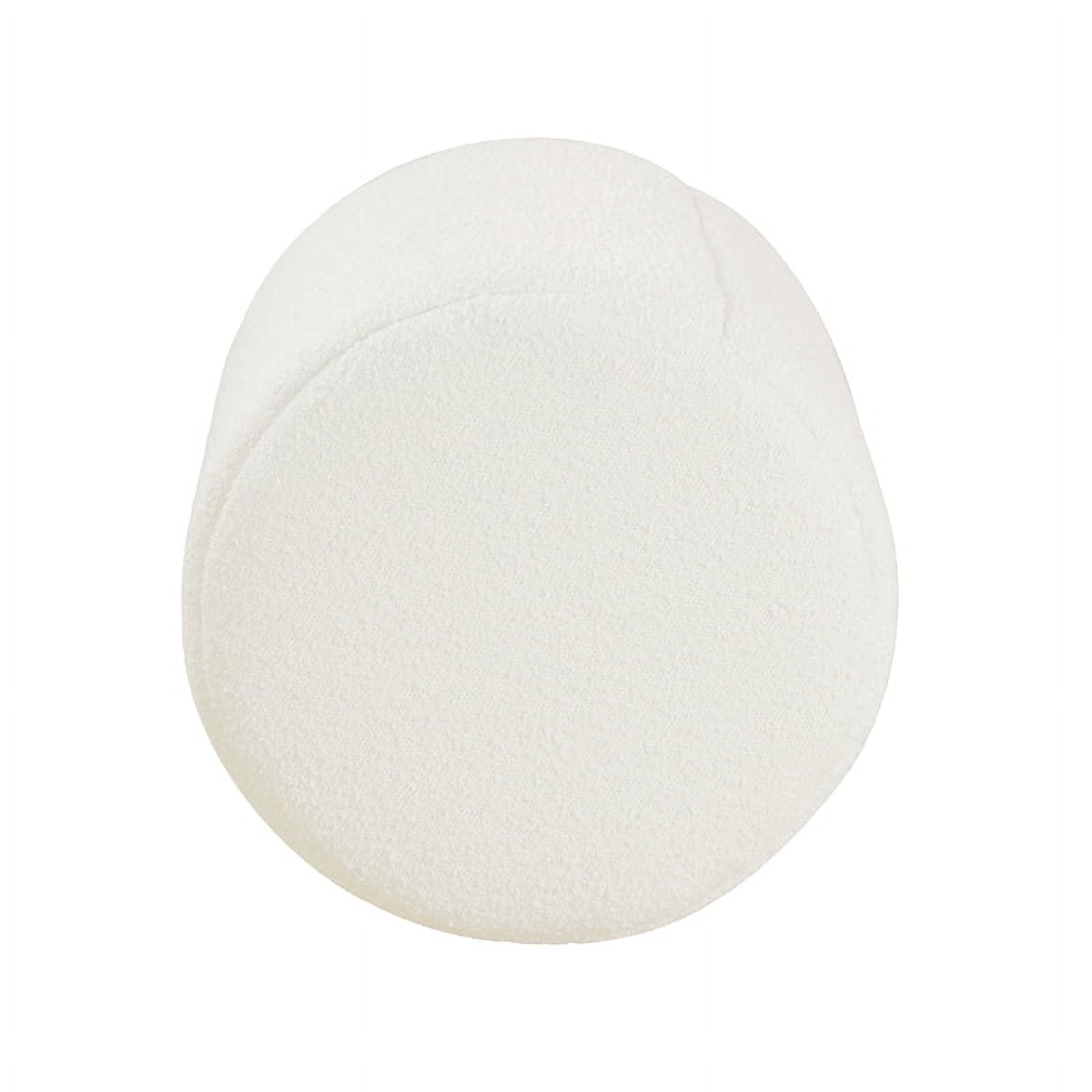 HomePop Upholstered Round Ottoman - Cream Boucle