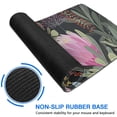 thumbnail image 6 of Stylish Garden Flowers Mouse Mat - Splash Resistant, Soft Texture, Cute Design, Non-Slip Rubber Base, Seamless Slide, Portable & Personalized, Great for All PCs, 31.5x11.8 Inch, 6 of 7