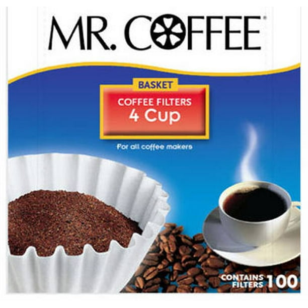 2PK100 Count Coffee Filter For Mr. Coffee JR4 4 Cup Coffeemaker Box