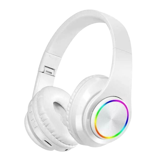 B39 LED Bluetooth V5.0 Auriculares deportivos Auriculares subwoofer Estéreo inalámbrico Tarjeta de soporte Auricular, Blanco Methold EL1958-04B