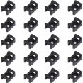 thumbnail image 1 of 150 Uds. Soportes de brida para cables negros 23mm x 16mm soporte de Base de Cable tipo sillín JAMW Sencillez, 1 of 4