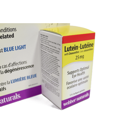 Webber Naturals Lutein 25 mg with Zeaxanthin 5 mg for Eye Health 175 Softgels