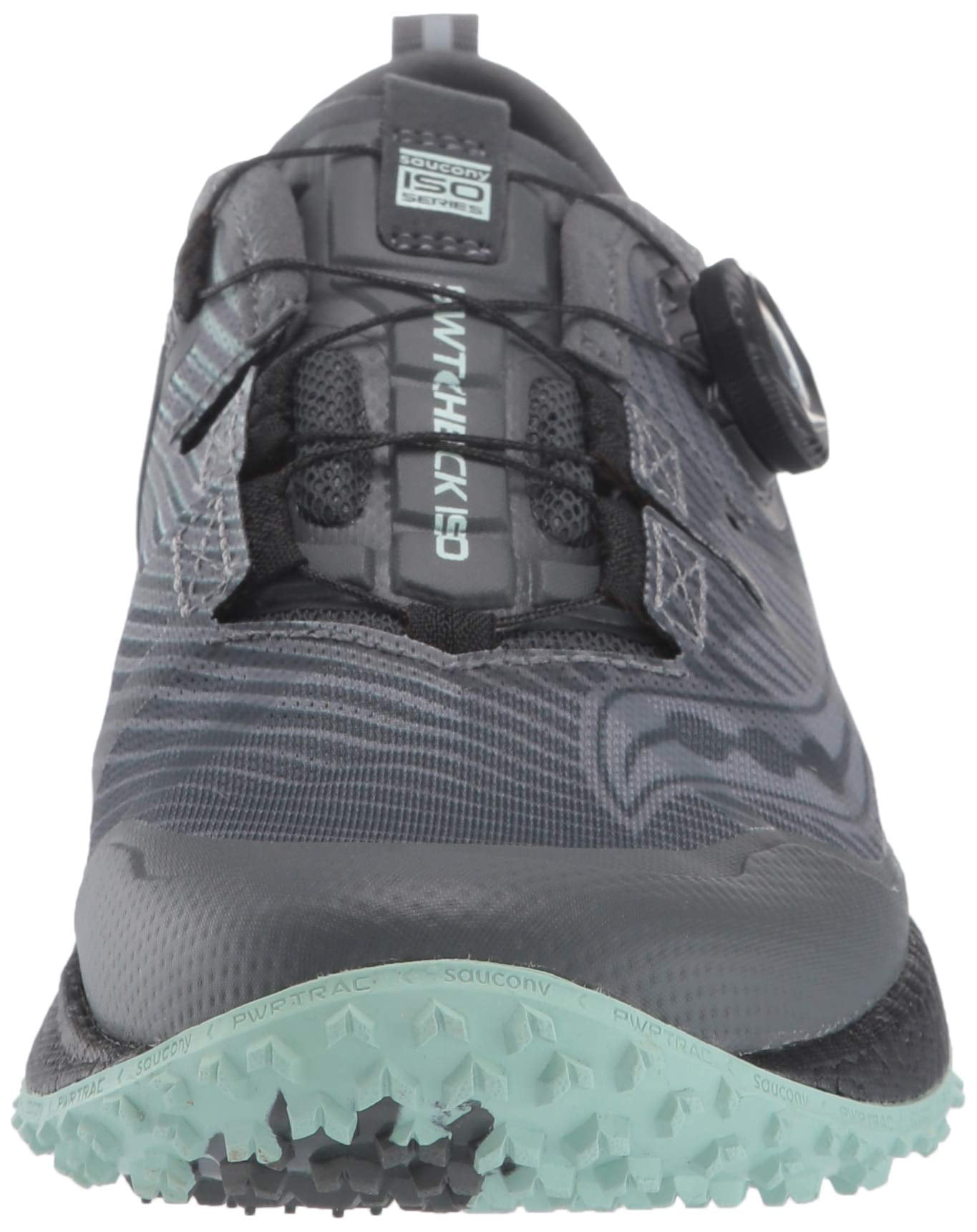 Saucony Womens Switchback ISO Trail Running Shoe Grey/Mint, 54% OFF