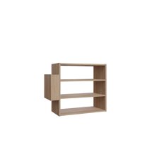 Ada Home Decor Furniture 3 Tier 9 Pair Oak Manila Modern Shoe Rack
