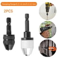 thumbnail image 6 of 2Pcs Hex Shank Keyless Drill Chuck 0.3-6.5 mm&0.3-3.6 mm Quick Change Converter, 6 of 7
