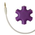 thumbnail image 5 of Mix Colors 3.5mm Snowflake Shape 5 Way Stereo Audio Splitter Jack Earphone Headphone Adapter, 5 of 5